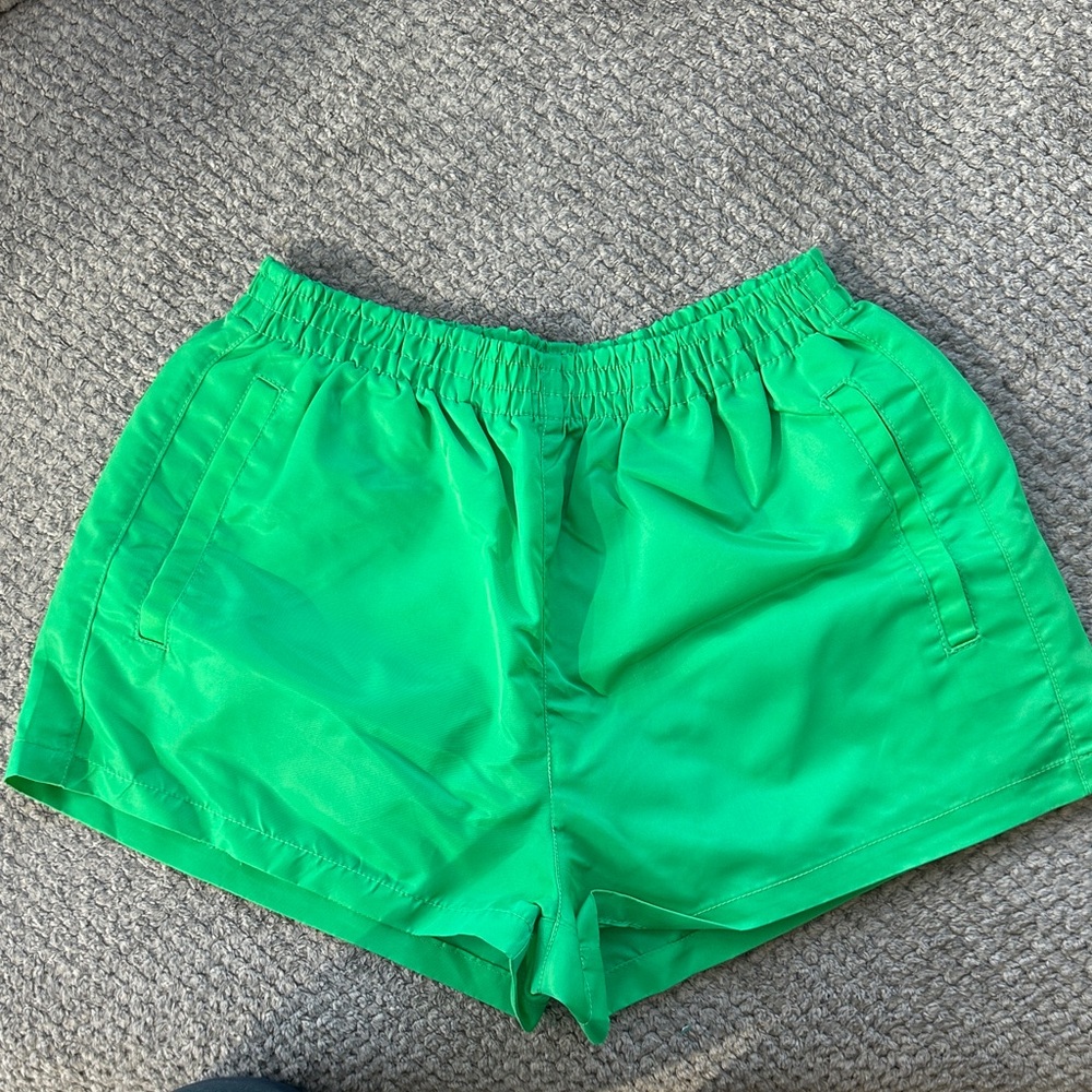 NWT The Frankie Shop Green Athletic Shorts